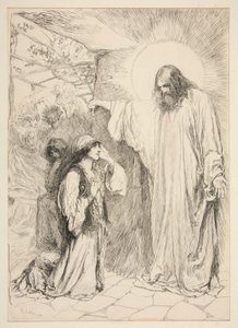 Mesih ve Mary Magdalene by Edwin Austin Abbey