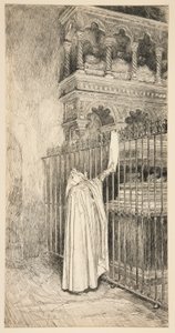 Claudio (bir tomardan okur): by Edwin Austin Abbey