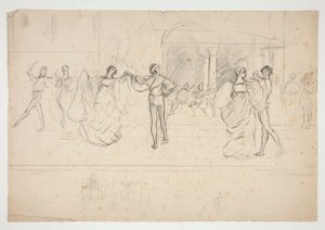 Kompozisyon çalışması by Edwin Austin Abbey