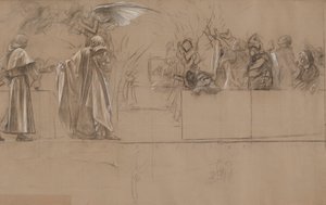 Kompozisyon çalışması by Edwin Austin Abbey