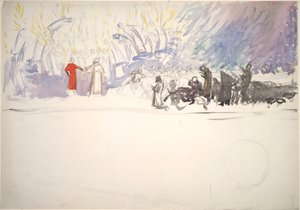 Kompozisyon çalışması by Edwin Austin Abbey