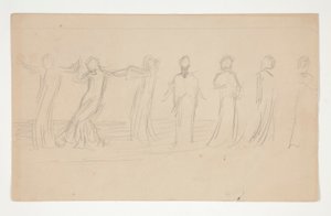 Kompozisyon çalışması by Edwin Austin Abbey
