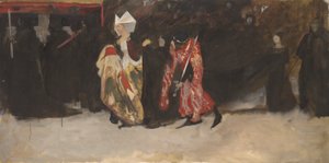 Richard, Gloucester Dükü ve Leydi Anne için Kompozisyon Çalışması by Edwin Austin Abbey