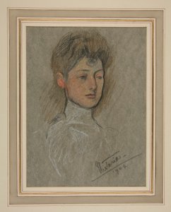 Edward VII Portresinin Taç Giymesi: Prenses Victoria Alexandra Olga Mary by Edwin Austin Abbey