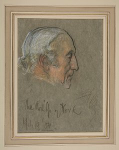 Edward VII Portresinin taç giyme töreni: William Dalrymple Maclagan, Başpiskopos by Edwin Austin Abbey