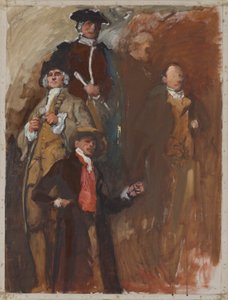The Apotheosis of Pennsylvania, House of Temsilciler Odası, Pennsylvania Eyaleti Meclis Binası, Harrisburg için Şekil Çalışması by Edwin Austin Abbey