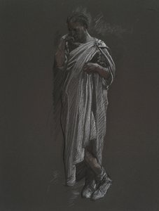 için şekil çalışması by Edwin Austin Abbey