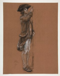 için şekil çalışması by Edwin Austin Abbey
