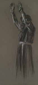 için şekil çalışması by Edwin Austin Abbey