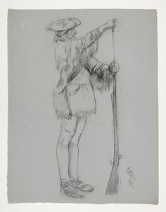 için şekil çalışması by Edwin Austin Abbey