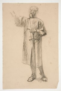 için şekil çalışması by Edwin Austin Abbey