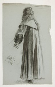 Kral Arthur için şekil çalışması by Edwin Austin Abbey