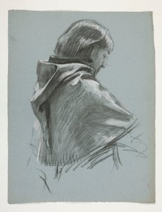 Kral Arthur için şekil çalışması by Edwin Austin Abbey