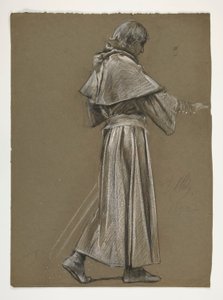 Kral Arthur için şekil çalışması by Edwin Austin Abbey