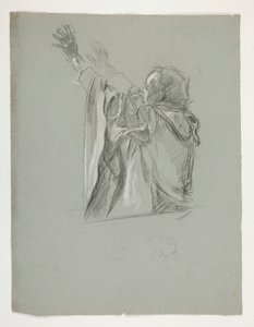 Kral Arthur için şekil çalışması by Edwin Austin Abbey