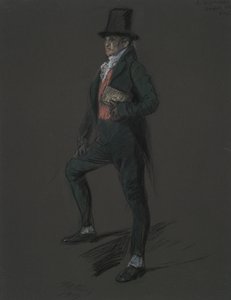 Dr. Casper Wistal figürü için figür çalışması by Edwin Austin Abbey