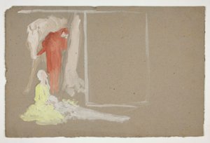 Şekil grubu - (tanımlanamayan resim) by Edwin Austin Abbey