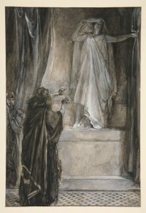 Hermione - Perde V, Sahne III, Kış by Edwin Austin Abbey
