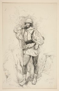 Jacques, II. Perde, Sahne v için illüstrasyon, İstediğiniz Gibi by Edwin Austin Abbey
