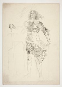 La Pucelle (.1181 için çalışma) - III. Perde, II. Sahne, Kral VI. Henry (I. Kısım) by Edwin Austin Abbey