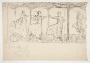 Dans eden kadın dizisi - (tanımlanamayan resim) by Edwin Austin Abbey