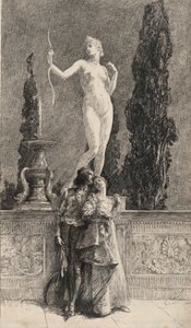Lorenzo ve Jessica: by Edwin Austin Abbey