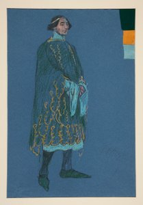 Çeşitli çalışma, Henry Irving için kostüm çizimi by Edwin Austin Abbey