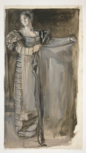 Othello için ön çalışma (?) by Edwin Austin Abbey