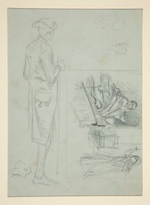 Eskiz sayfası by Edwin Austin Abbey