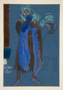 Six Piers of Exton, Henry Irving için kostüm çizimi by Edwin Austin Abbey