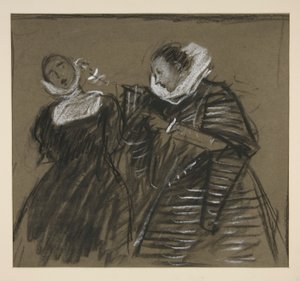 Hırçın Evcilleştirme Kroki (?) by Edwin Austin Abbey