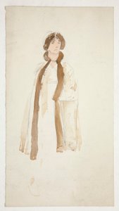 Bir kadın taslağı - bir oyun için kostüm çalışması mı? by Edwin Austin Abbey