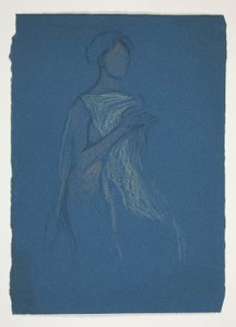 Bir kadın taslağı - bir oyun için kostüm çalışması mı? by Edwin Austin Abbey