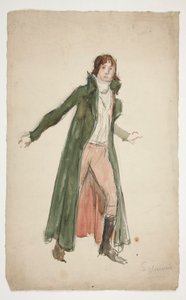 Genç bir adamın taslağı - bir oyuna örnek olarak çalışmak mı? by Edwin Austin Abbey