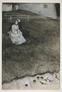 için çalışma by Edwin Austin Abbey
