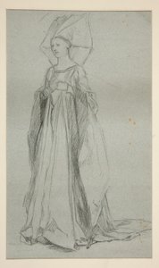 Leydi Anne için Çalışma, Kral III. Richard için (?) by Edwin Austin Abbey