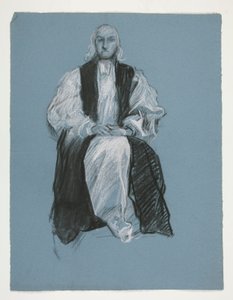 Piskopos William White figürü için çalışma, by Edwin Austin Abbey