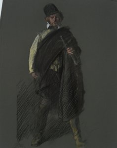 Kaptan Peter Minuit figürü için çalışma, by Edwin Austin Abbey