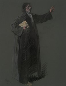 Johann Kelpius figürü için çalışma, by Edwin Austin Abbey