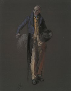 Stephan Girard figürü için çalışma, by Edwin Austin Abbey