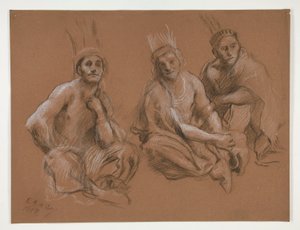 3 Hintlinin Çalışması by Edwin Austin Abbey