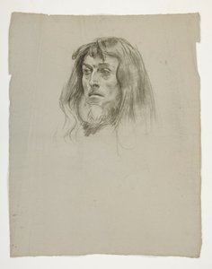 Kral Arthur için bir kafa çalışması by Edwin Austin Abbey