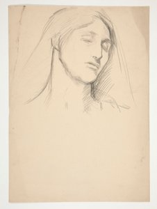 Bir kadının çalışması by Edwin Austin Abbey