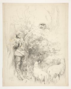 Nergis şarkısı. Çoban ve aptal by Edwin Austin Abbey
