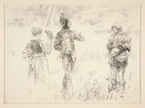 Mihenk taşı: by Edwin Austin Abbey