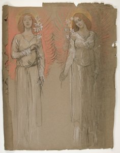 iki melek by Edwin Austin Abbey