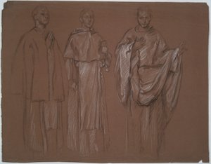 tanımlanamayan çalışma by Edwin Austin Abbey