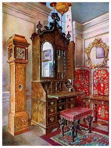 18. yüzyılın başlarından bir mobilya grubu, 1910.