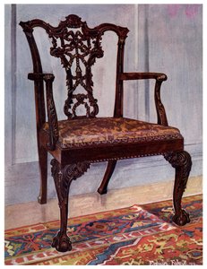 Maun koltuk, Chippendale stili, 1911-1912.