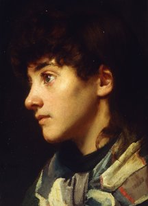 Newlyn Kızı, 1895 dolayları by Edwin Harris